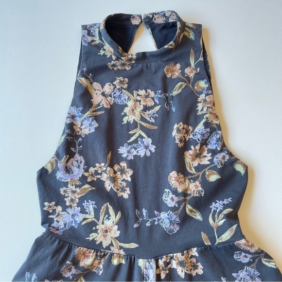 KIMCHI Blue Rebecca Floral Mock Neck Romper Size Small - Picture 6 of 16